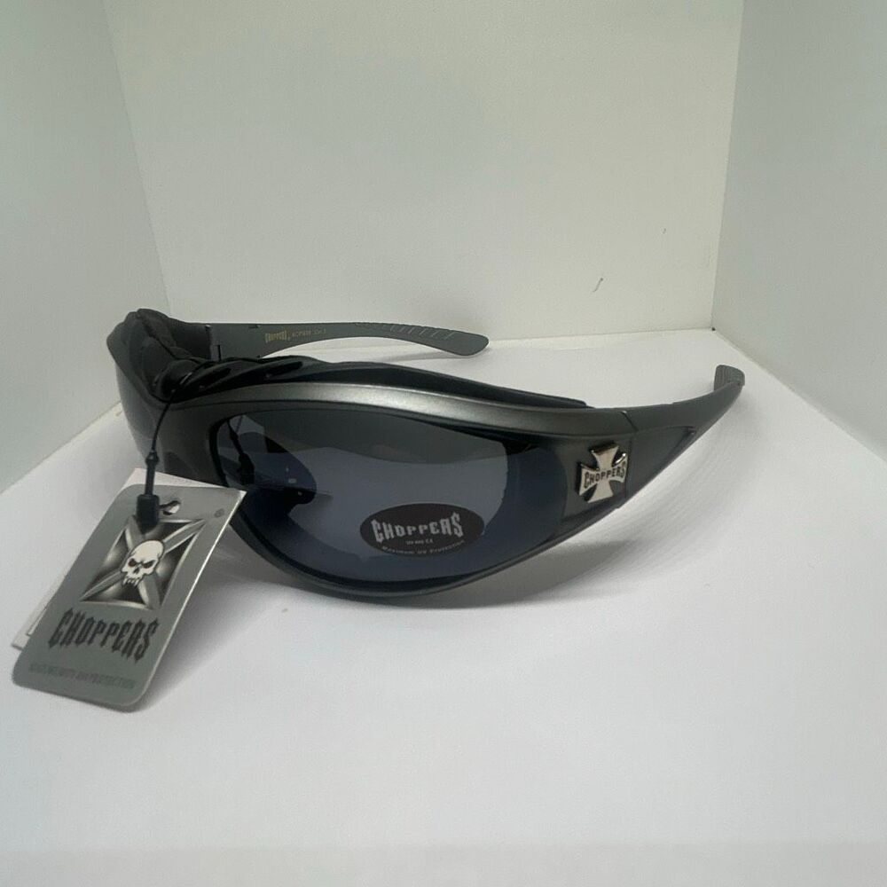 Choppers Wrap Around Sunglasses Foam Lined UV400 Protection